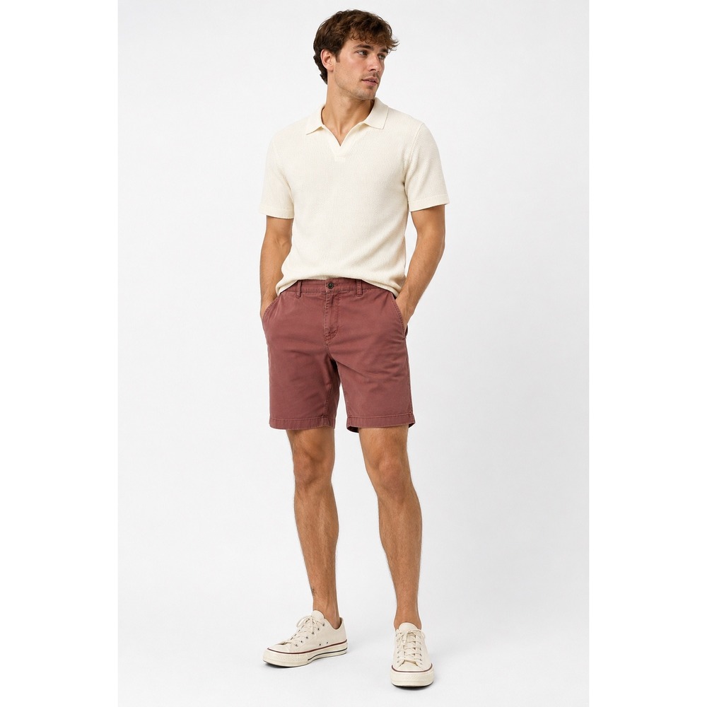 Hawker Rye Chino Shorts Mens 36 Rose Pink Stretch Cotton Twill Casual Preppy